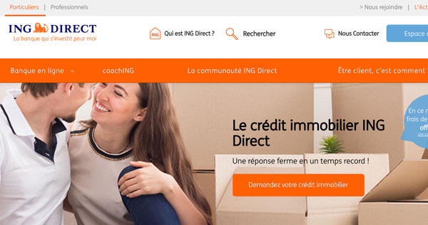 Le crédit immobilier ING Direct plus intéressant pour les clients